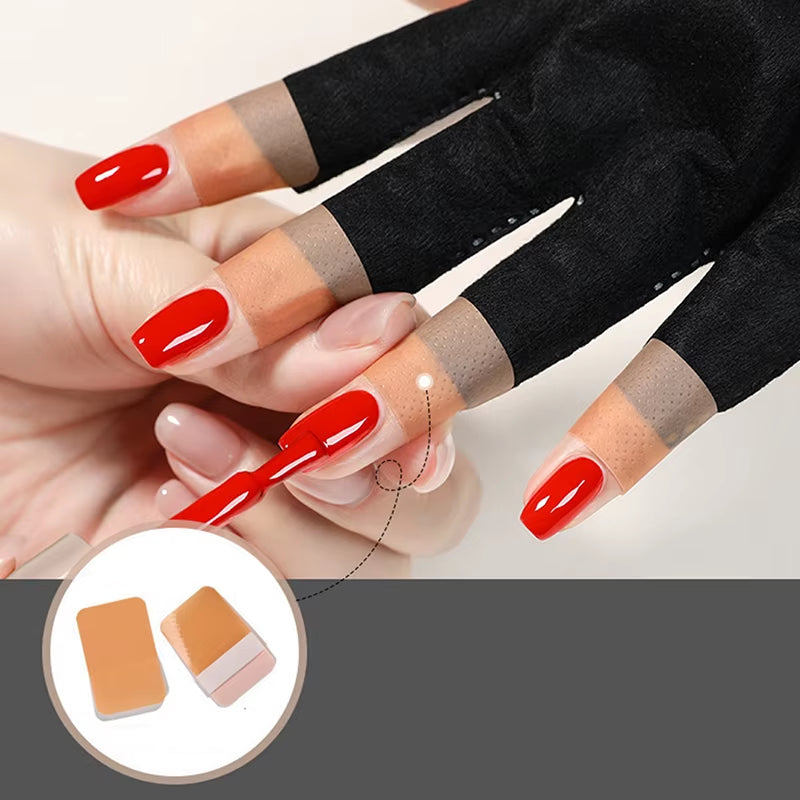 Nail Art Glove UV Protection Glove anti UV Radiation Protection Gloves Protecter for Nail Art Gel UV LED Lamp Tool
