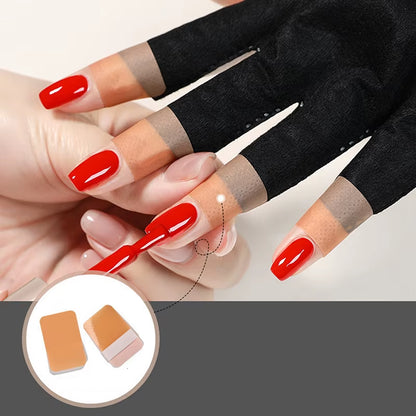 Nail Art Glove UV Protection Glove anti UV Radiation Protection Gloves Protecter for Nail Art Gel UV LED Lamp Tool