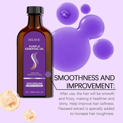 Purple Hair Care Series Conditioner Nourish Scalp Massage Improve Luster Keratin Hair Care Smooth Moisturizing Hair Care