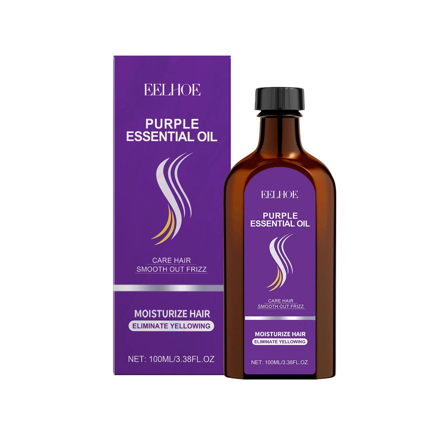 Purple Hair Care Series Conditioner Nourish Scalp Massage Improve Luster Keratin Hair Care Smooth Moisturizing Hair Care