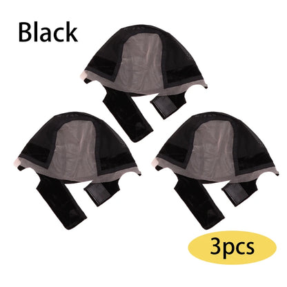 4*5 Transparent Swiss Lace Wig Grip Cap Non Slip U Part Ventilating Wig Cap for Making Wigs New Wig Making Cap 1/3Pcs