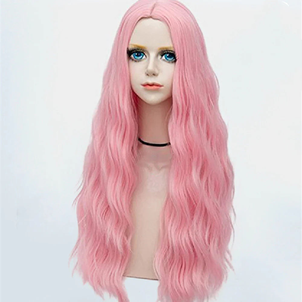 Two-Tone Synthetic Hairpiece with Center Part Full Coverage