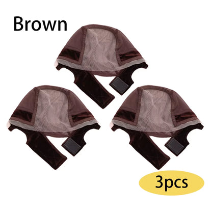 4*5 Transparent Swiss Lace Wig Grip Cap Non Slip U Part Ventilating Wig Cap for Making Wigs New Wig Making Cap 1/3Pcs
