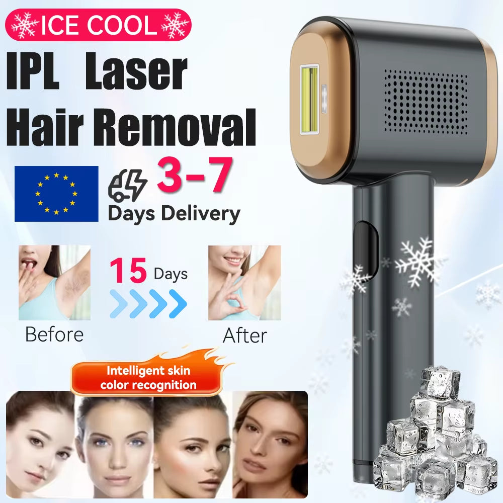 IPL Hair Removal Kit for Women Portable Laser Hair Removal for Bikini Hair Removal Laser Machine Painless Laser Epilator