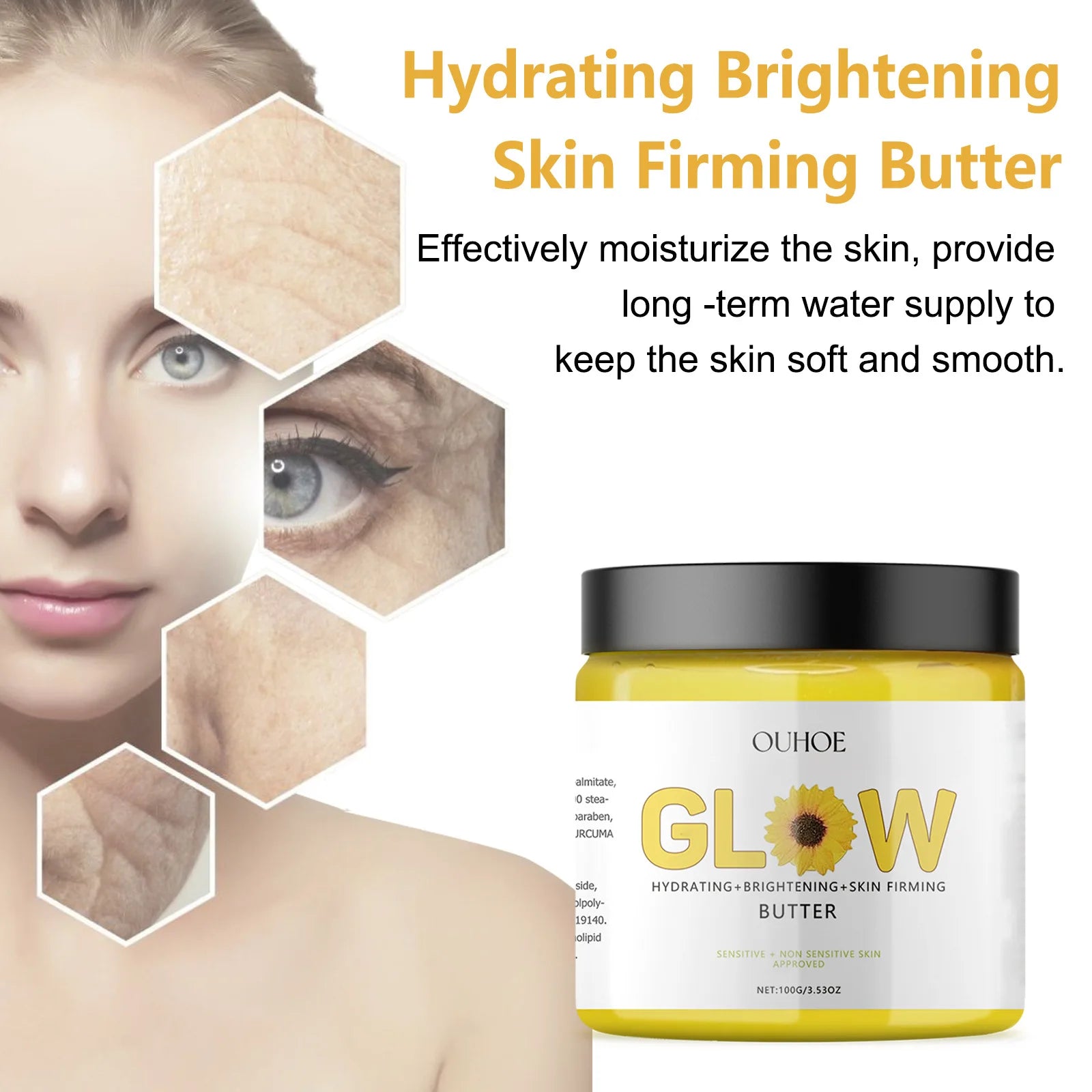 1Set Turmeric Face Skin Care Set Clean Skin Exfoliating Cream Hydrate Oil Control Dark Spots Remove Glowing Skin Care Set