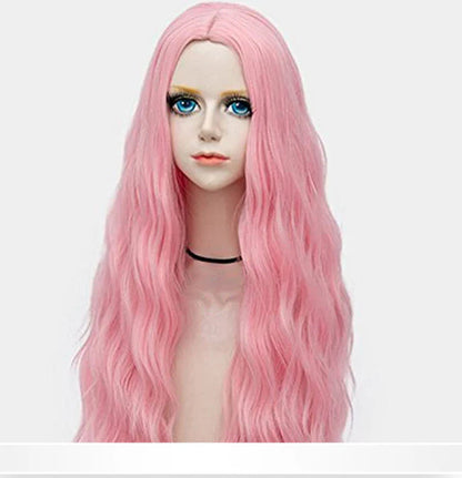Two-Tone Synthetic Hairpiece with Center Part Full Coverage