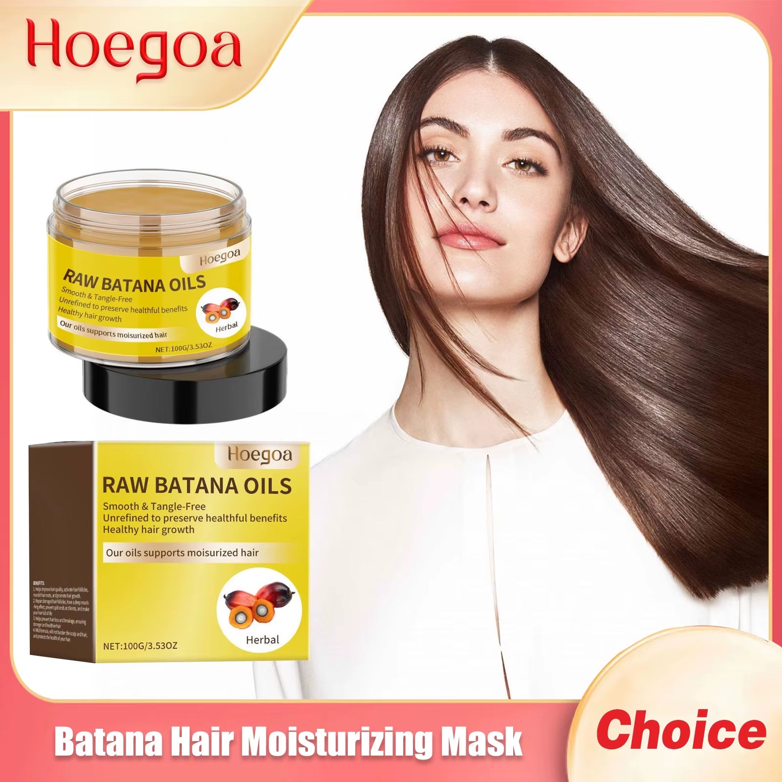 Batana Hair Moisturizing Mask Improving Growth Nutritious Root Scalp Treatment Oil-Control Repairing Damage Ginger Hair Care Oil