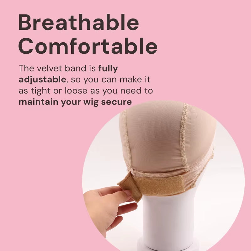 4*5 Transparent Swiss Lace Wig Grip Cap Non Slip U Part Ventilating Wig Cap for Making Wigs New Wig Making Cap 1/3Pcs