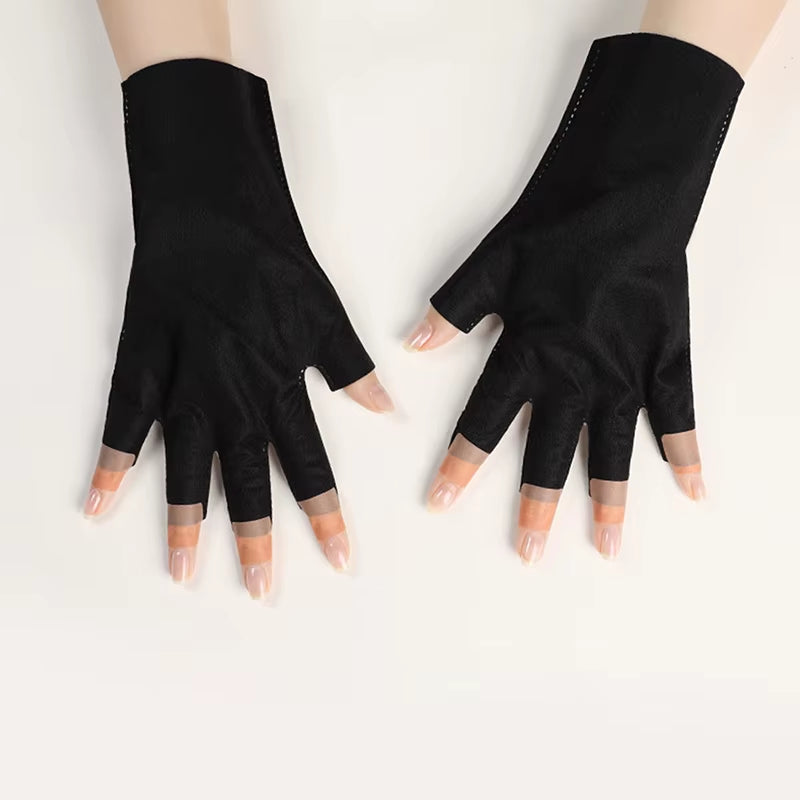 Nail Art Glove UV Protection Glove anti UV Radiation Protection Gloves Protecter for Nail Art Gel UV LED Lamp Tool