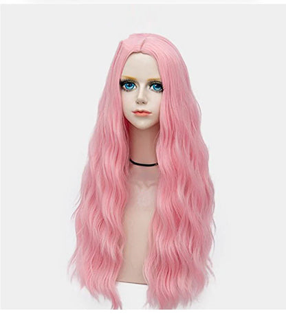 Two-Tone Synthetic Hairpiece with Center Part Full Coverage