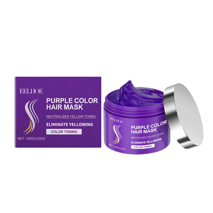 Purple Hair Care Series Conditioner Nourish Scalp Massage Improve Luster Keratin Hair Care Smooth Moisturizing Hair Care