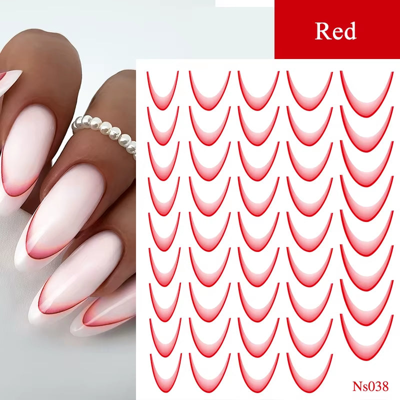 3D White Bowknot Flower Nail Art Sticker Ultra-Thin Self-Adhesive Slider Summer Nail Art Decal Decoration DIY Manicure Accesorie