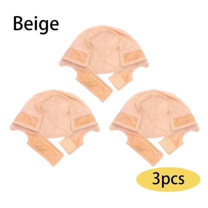 4*5 Transparent Swiss Lace Wig Grip Cap Non Slip U Part Ventilating Wig Cap for Making Wigs New Wig Making Cap 1/3Pcs