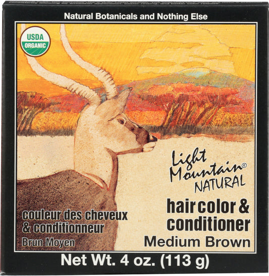 LIGHT MOUNTAIN: Henna Brown Hair Color, 4 oz