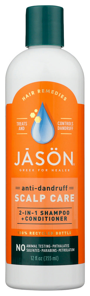 JASON: Dandruff Relief Shampoo + Conditioner, 12 oz