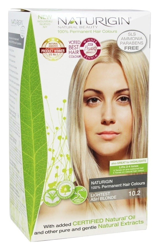 NATURIGIN: Hair Color 10.2 Lightest, Ash Blonde, 3.9 oz