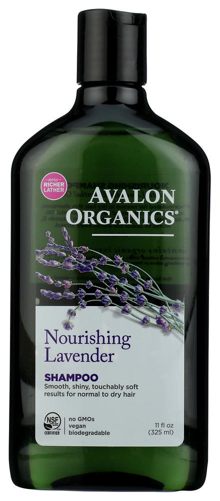 AVALON ORGANICS: Shampoo Nourishing Lavender, 11 oz