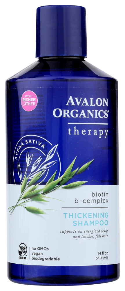 AVALON ORGANICS: Thickening Shampoo Biotin B-Complex Therapy, 14 oz