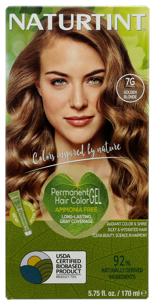 NATURTINT: Permanent Hair Color 7G Golden Blonde, 5.28 oz