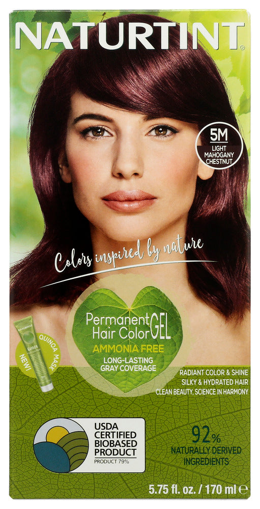 NATURTINT: Permanent Hair Color 5M Light Mahogany Chestnut, 5.28 oz