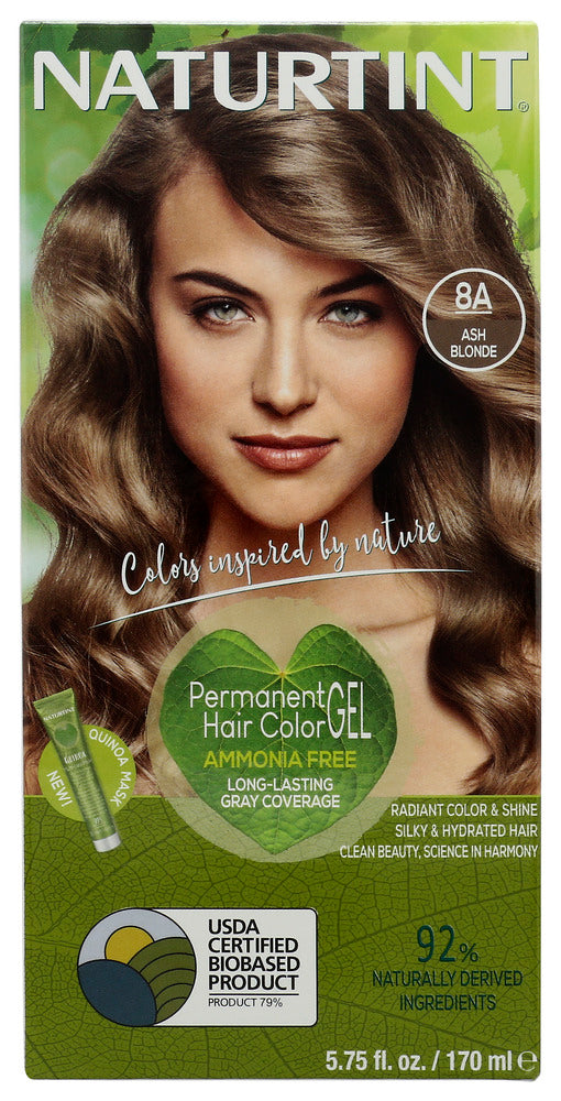 NATURTINT: Permanent Hair Color 8A Ash Blonde 5.28 Oz