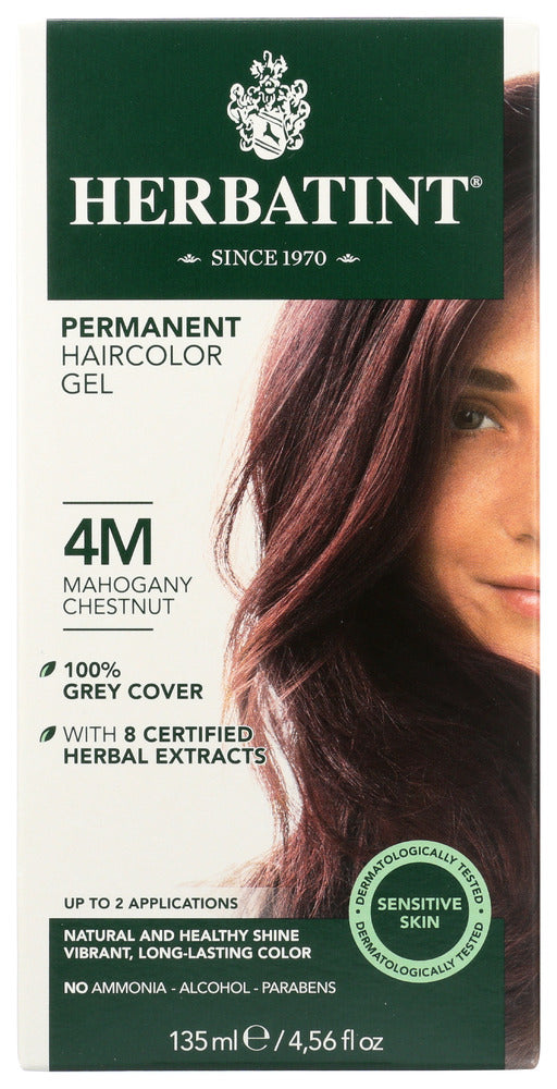 HERBATINT: Permanent Hair Color Gel 4M Mahogany Chestnut, 4.56 oz