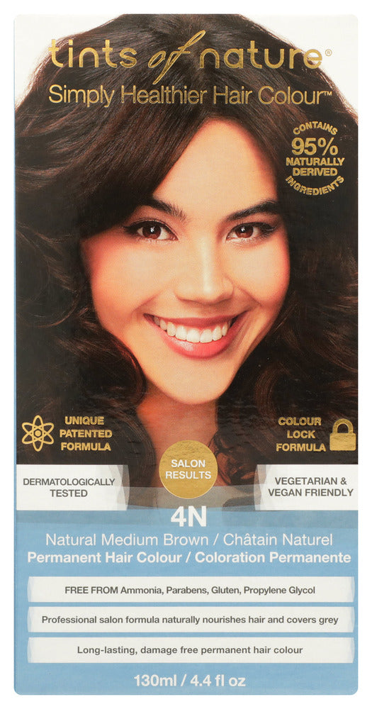 TINTS OF NATURE: COLOUR HAIR 4N NAT MED BR (4.400 FO)