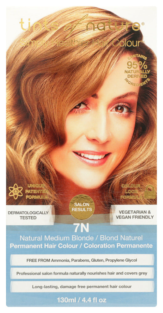 TINTS OF NATURE: COLOUR HAIR 7N MED BLNDE (4.400 FO)