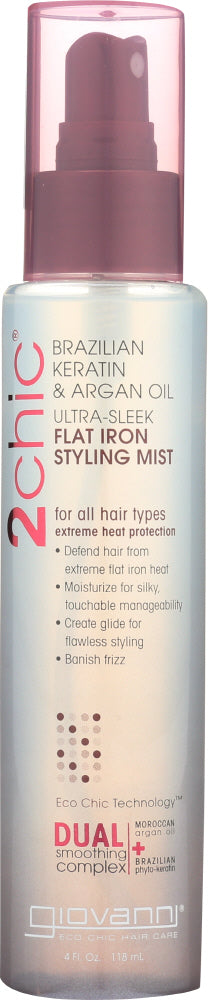 GIOVANNI COSMETICS: 2Chic Flat Iron Styling Mist, 4 oz