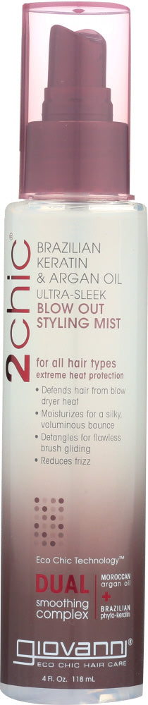 GIOVANNI COSMETICS: 2Chic Blow Out Styling Mist, 4 oz