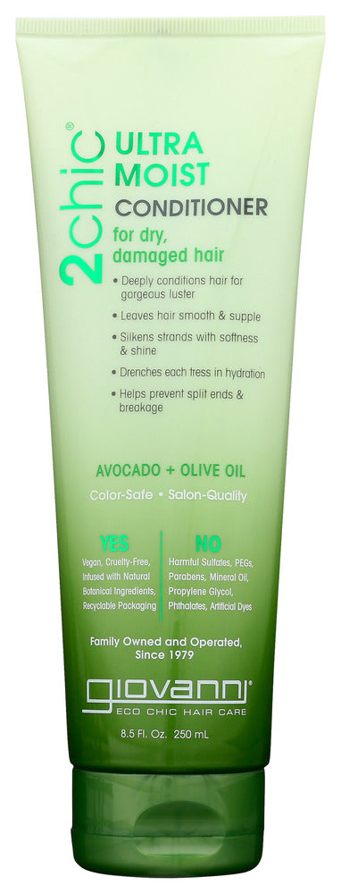 GIOVANNI COSMETICS: 2chic Ultra-Moist Conditioner Avocado & Olive Oil, 8.5 oz