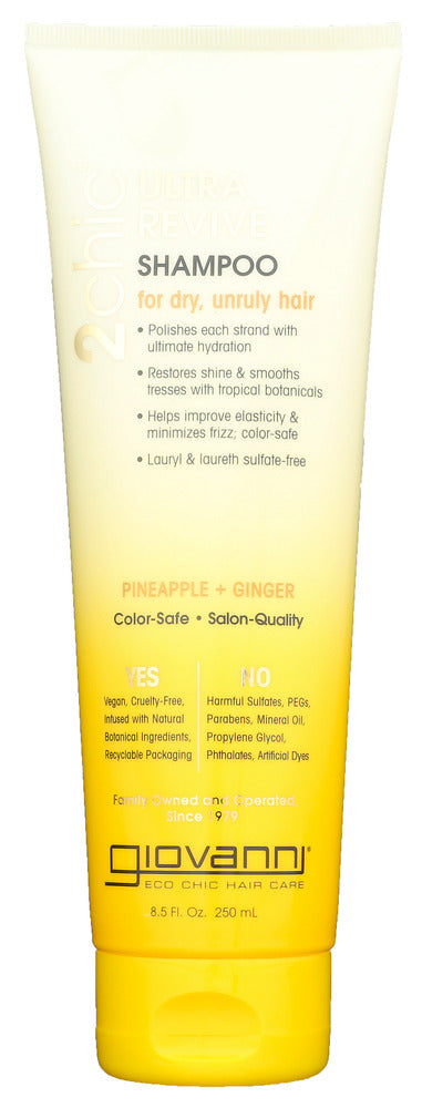 GIOVANNI COSMETICS: 2Chic Ultra-Revive Shampoo Pineapple & Ginger, 8.5 oz