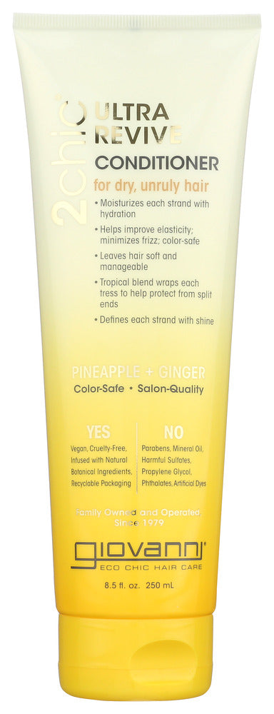 GIOVANNI COSMETICS: 2Chic Ultra-Revive Conditioner Pineapple & Ginger, 8.5 oz