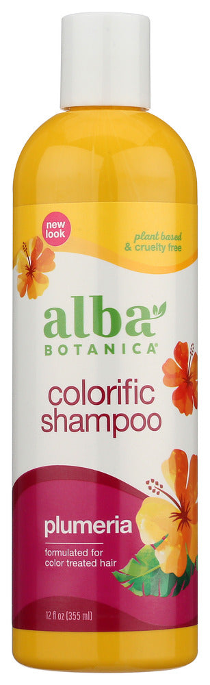 ALBA BOTANICA: Hawaiian Shampoo Colorific Plumeria, 12 oz