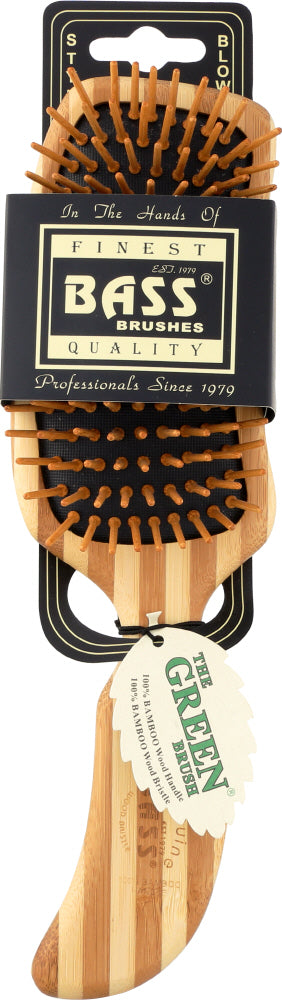 BASS BRUSHES: Brush Hair Semi S Bamboo, 1 ea