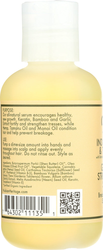 NUBIAN HERITAGE: Hair Serum Indian Hemp, 4 oz