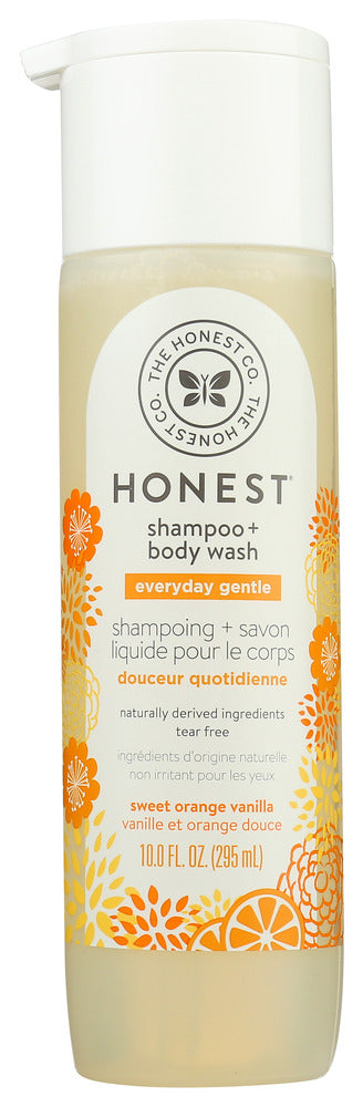 THE HONEST COMPANY: Shampoo Body Wash Orange Vanilla, 10 oz