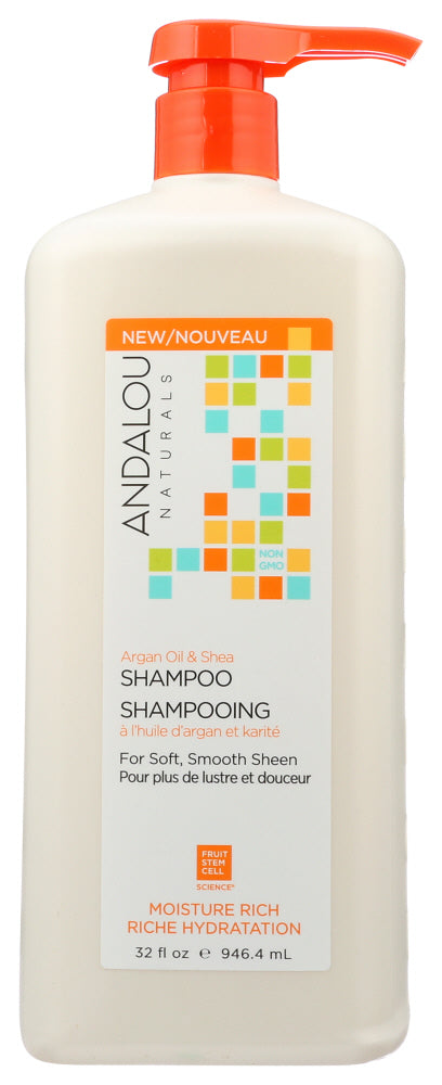 ANDALOU NATURALS: Argan Oil Shea Shampoo, 32 fo