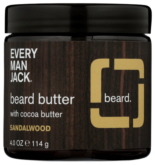 EVERY MAN JACK: Butter Beard Sandalwood, 4 oz