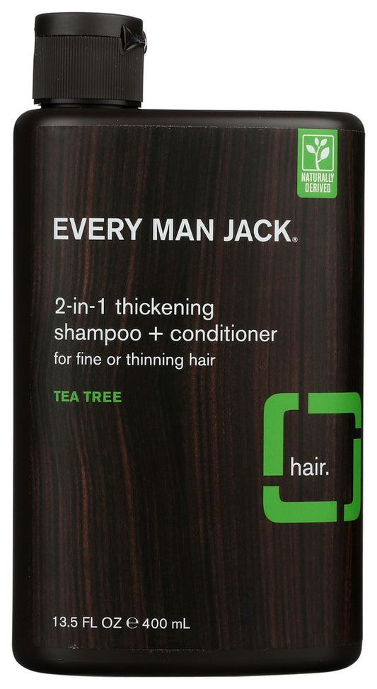 EVERY MAN JACK: 2-in-1 Thickening Shampoo + Conditioner, 13.5 oz