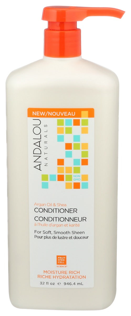 ANDALOU NATURALS: Argan Oil Shea Moisture Conditioner, 32 fo