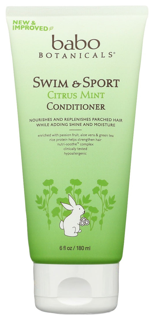 BABOBOTANI: Swim Sport Conditioner Citrus Mint, 6 oz