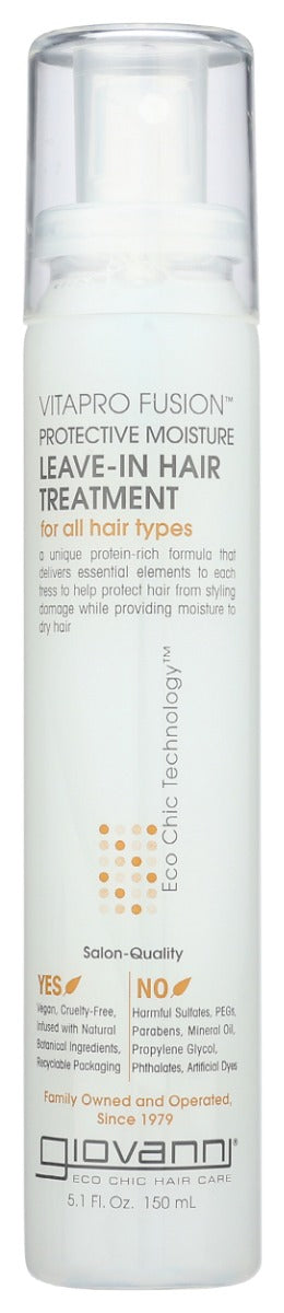 GIOVANNI COSMETICS: Vitapro Fusion Protective Moisture Leave In Hair Treatment, 5.1 oz