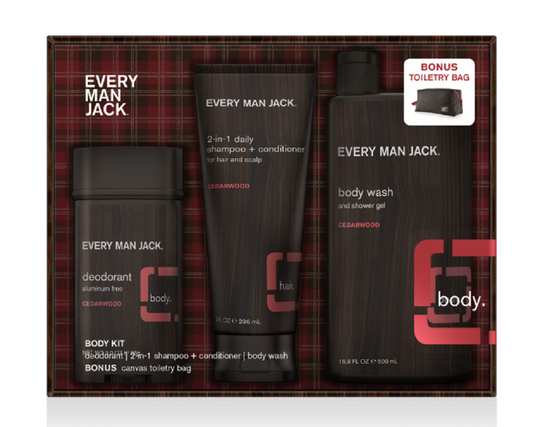 EVERY MAN JACK: Cedarwood Body Kit, 3 pc