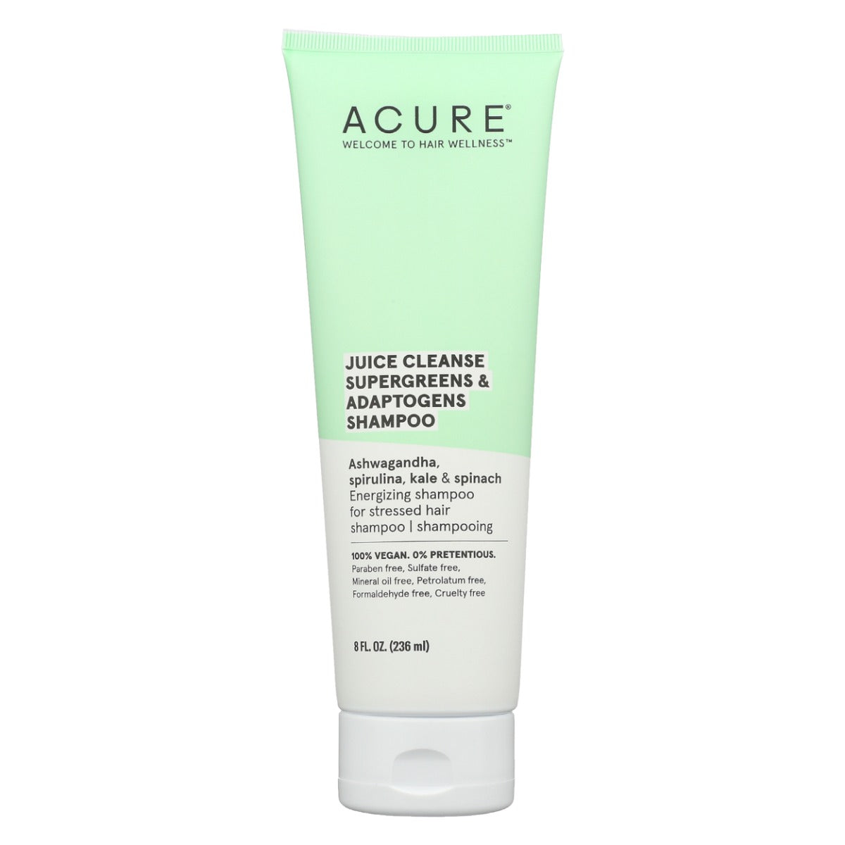 ACURE: Juice Cleanse Supergreens and Adaptogens Shampoo, 8 fo