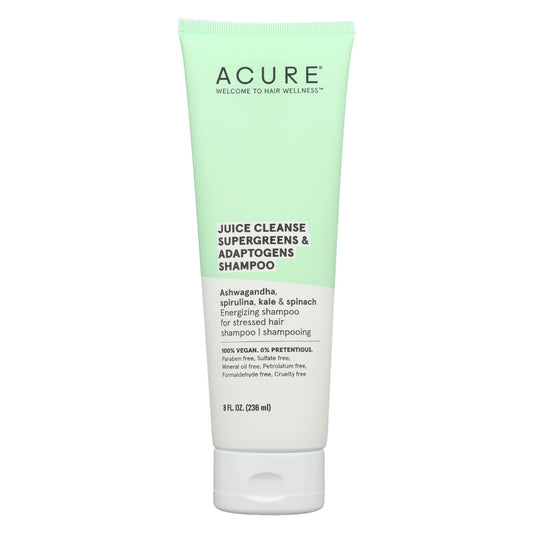 ACURE: Juice Cleanse Supergreens and Adaptogens Shampoo, 8 fo